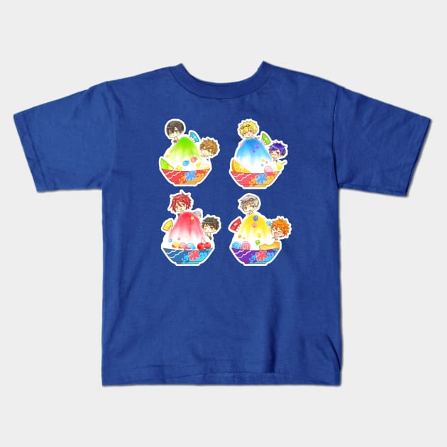 FREE Iwatobi Swimming club kakigori Kids T-Shirt by candypiggy